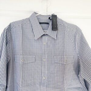 Theory Men's Reynold Gingham Shirt,  XL